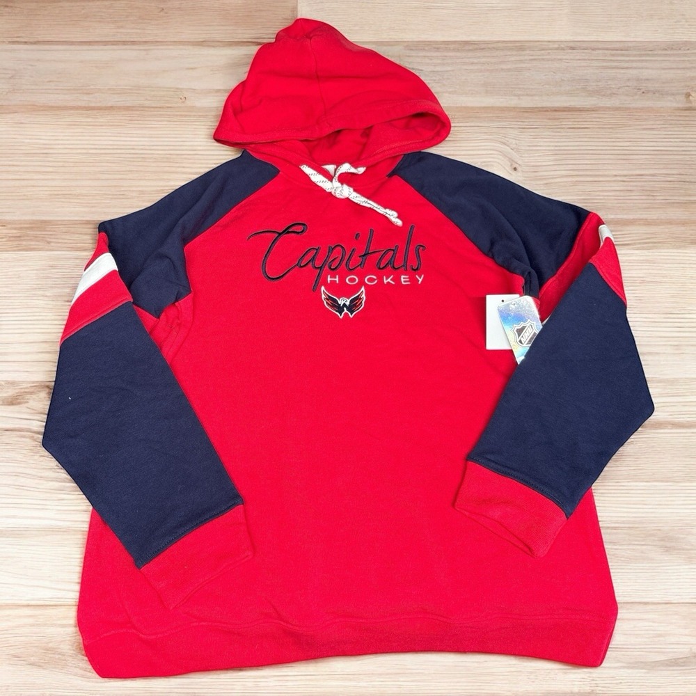 NHL Washington Capitals Hockey Red Hoodie Official Licensed Adult Medium NWT